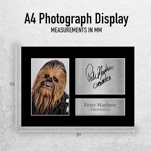 HWC Trading Peter Mayhew Gift Signed A4 Printed Autograph Gifts Print Photo Picture Display thumbnail 2