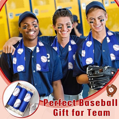 Peryiter 12 Counts Mini Cooling Towel, 30" x 9" Baseball Softball Soccer Golf Sweat Towel, Breathable Chilly Rag, Microfiber Sport Rags for Team Gym Running Coach Gift thumbnail 6