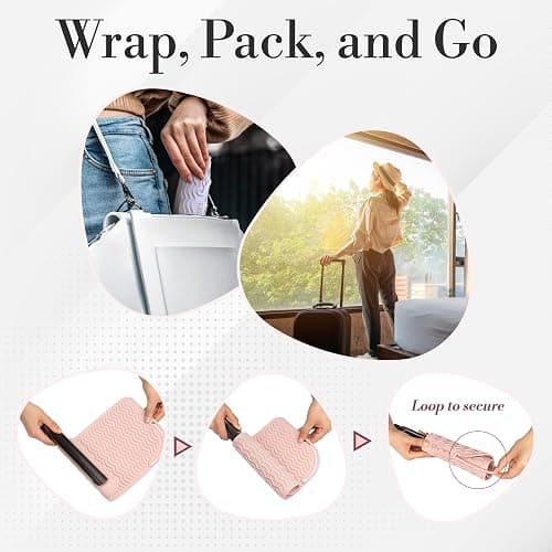 Heat Resistant Mat - Curling Iron Holder - Straightener pad - Flat Iron Holder - Silicone Mat for Hair Tools - Hot Tool Mat - Salon Tools - Hot Iron Holster - Vanity Mat - Vanity Accessories for Women thumbnail 9