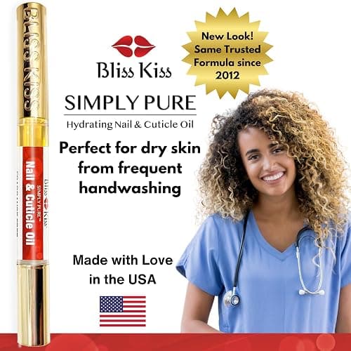 Bliss Kiss | 1 Fragrance Free | Nail Oil Cuticle Pen w/Vitamin E & Jojoba⏤Nail Strengthener Nail Growth Serum for Brittle Peeling Breaking Thin Nails thumbnail 9