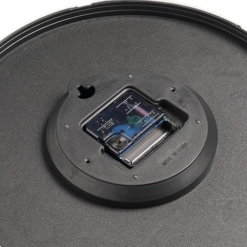 OHS Silent Wall Clock Non Ticking Wall Clock for Bedroom Large Wall Clock Kitchen Living Room Office, Round Modern Decorative Home Décor Readable Numbers Quartz, Grey - Charcoal Grey - H: 29cm, W: 29cm, D: 4.5cm thumbnail 8