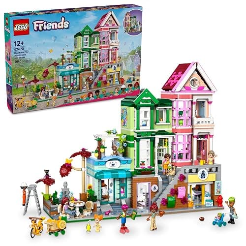 LEGO Friends Heartlake City Apartments and Stores Dollhouse - Toy Building Set for Kids, Girls and Boys, Ages 12+ - Gift Ideas for Birthday - with 7 Minidolls, a Micro-Doll, and More - 42670 - Image 1