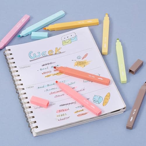 Mr. Pen- Aesthetic Highlighters, 8 pcs, Chisel Tip, Autumn Colors, Cute Highlighters Assorted Colors thumbnail 8