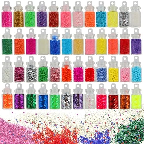 CityActs Slime Accessories Kit for Kids – Slime Mix-Ins Craft Supplies (Charms, Glitter, Foam Balls, Sequins) – DIY Craft Supplies, No Glue Included thumbnail 2