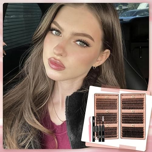 Higu clace 580 pcs Wimpern-Extensions 30-40-50-60-80-100D | Lash-Extension-Set Künstliche Wimpern für Wimpernverlängerung zu Hause DIY-Wimpern-Extensions für Anfänger(10-18mm) thumbnail 9