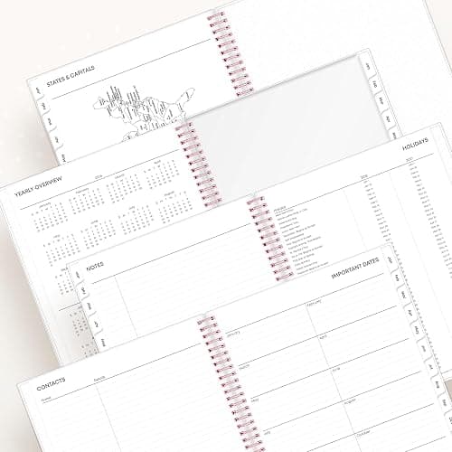 Blue Sky 2026 Weekly and Monthly Planner Calendar, January 2026 - December 2026, 8.5" x 11", Flexible Cover, Laminated Tabs, Durable Twin Wire Binding, Storage Pocket, Joselyn thumbnail 7
