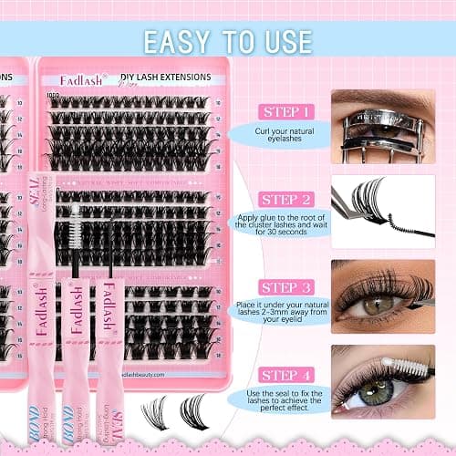 FADLASH 470pcs 0.07mm D Curl 10-18mm 40-60-80-100-150-200D Fluffy Lash Kit thumbnail 7