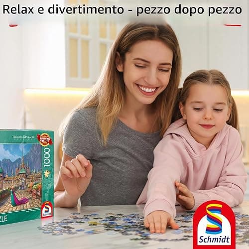 Schmidt 58042 Thomas Kinkade, Disney, Frozen, Celebrating in Arendelle, Puzzle da 1000 pezzi thumbnail 6