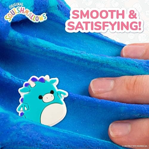 Squishmallows Tatiana The Dragon Premium Fluffy Slime, Blue Raspberry Scented, 3 Fun Add Ins, 8 oz. Soft Sludge Toy for Kids, 6+ thumbnail 7