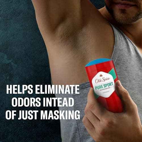 Old Spice Aluminum Free Deodorant For Men, High Endurance, 24/7 Sweat Defense & Odor Protection, 24/7 Freshness & Lasting Scent, Pure Sport Scent, 3.0 oz (Pack of 2) thumbnail 2