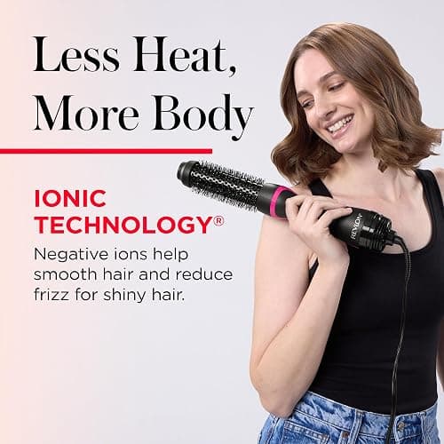 REVLON One-Step Hair Dryer and Styler - Root Booster Round Brush for Styling, Dryer Brush for Fast and Easy Salon-Quality Blowout, More Shine and Less Frizz (1-1/2 in) thumbnail 4
