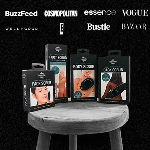 Dermasuri - Deep Exfoliating Glove for Shower - Scrubbing Mitt Body Scrubber Gloves - Korean Skin Cleaner Exfoliator - Dead Skin Buffing Treatment - Keratosis Pilaris Scrub Remover - (1 Pack) thumbnail 8