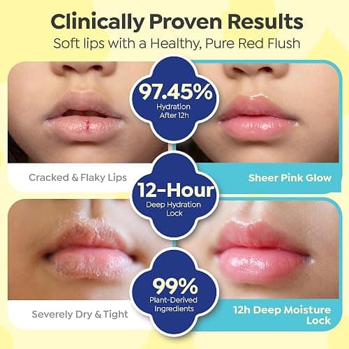 GOONGBE Kids' Color Lip Balm - Korean Kids Red Tint Lip Balm for Chapped and Cracked Lips with Natural Pigments - Hydrating Lips with Plant Oils and Shea Butter - Allergen Free Scent, 0.1 oz. thumbnail 3