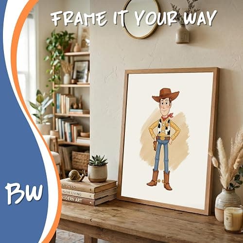 9 Pack Toy Story Nursery Decor, Buzz Lightyear Wall Art, Woody Cowboy Poster Character Watercolor Prints, Playroom Wall Decor, Space Ranger Prints, Unframed (8x10") thumbnail 6