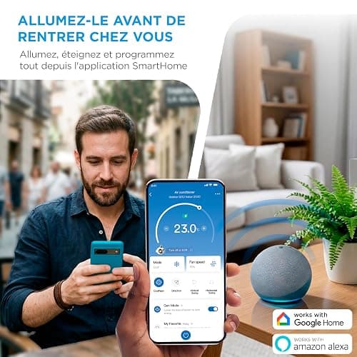 MIDEA Climatiseur PortaSplit Mobile Silencieux 4-in-1| 12000 BTU | Chauffage et Climatisation Portable Prêt à Poser 3,5kW- Clim Mobile avec rafraîchisseur, déshumidificateur, chauffage,ventilateur thumbnail 10