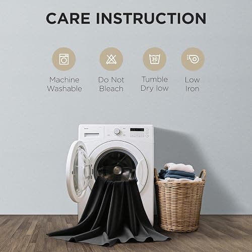 Joydeco Blackout Curtains for Bedroom 84 Inch - Black Out Curtains with Grommets Thermal Insulated Room Darkening Light Blocking, Noise Reducing & Wrinkle-Free Drapes for Living Room Windows, 2 Panels thumbnail 8