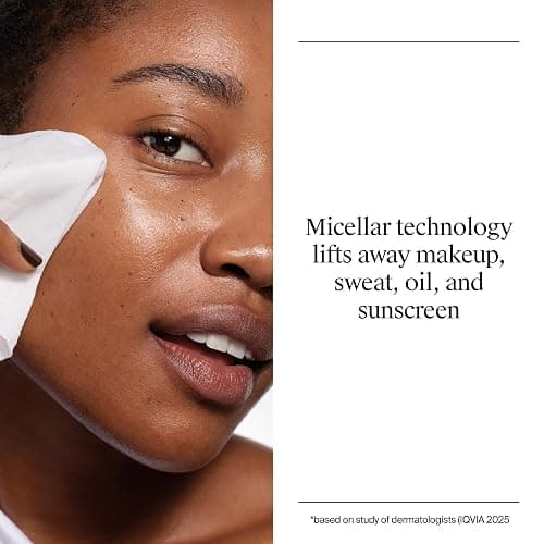 Neutrogena Makeup Remover Micellar Wipes for Face Daily Gently Removes Oil Dirt and Waterproof Makeup in a Simple Fully Plant-Based Cloth, 2 pack of 25 ct thumbnail 4