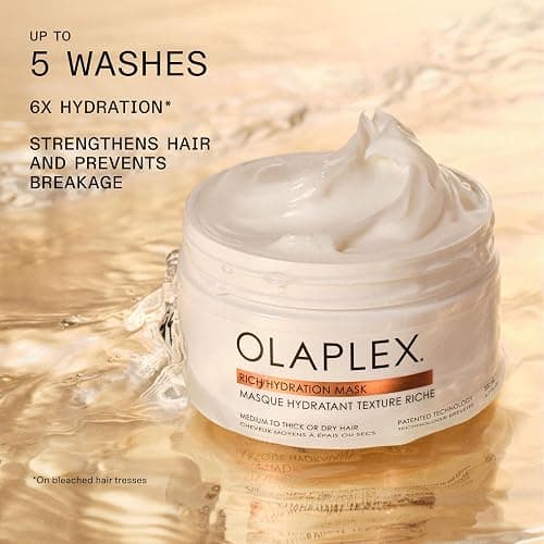 Olaplex Rich Hydration Mask | Hydration & Frizz Control, 200 mL | For Dry, Medium-To-Coarse Hair; Biomimetic Cuticle Technology; Use Weekly In Place Of Conditioner thumbnail 3