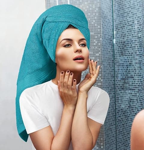 Utopia Towels 8 Piece Premium Towel Set, 2 Bath, 2 Hand, and 4 Wash Cloths, 600 GSM 100% Ring Spun Cotton, Highly Absorbent Towels for Bathroom, Gym, Hotel, and Spa, Teal thumbnail 2