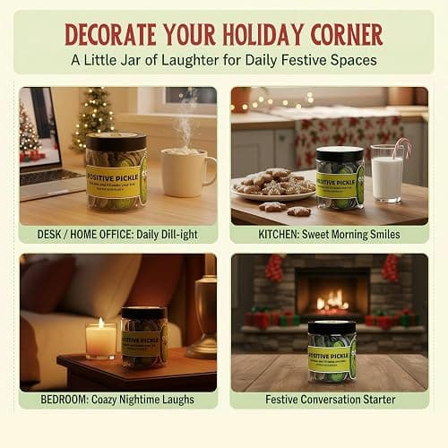 60 Positive Pickle Cards Jar, Stocking Stuffers, Xmas Christmas White Elephant Gifts For Teenage, Women, Adults, Mom, Teachers, Sisters, Friends, Teen Girl Gifts Trendy Stuff thumbnail 7