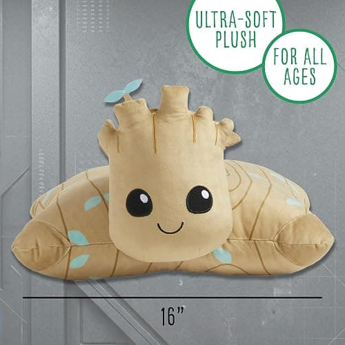 Pillow Pets Marvel Groot Soft Plush Folding Stuffed Animal and Kids Pillow – Official Guardians of the Galaxy Merchandise, 16 Inch, for Travel, Bedtime, and Play thumbnail 3