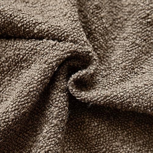 Foindtower Decorative Textured Boucle Throw Pillow Covers Accent Solid Lumbar Pillow Cases Neutral Soft Cozy Couch Cushion Case for Chair Sofa Bedroom Living Room Home Decor 12x20 Inch,1PC,Light Brown thumbnail 3