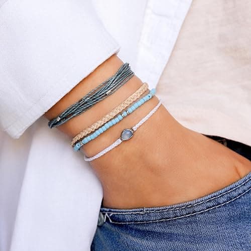 Pura Vida Bracelet Low Tide Bracelet Stack, 4 Stackable Bracelets for Women thumbnail 4