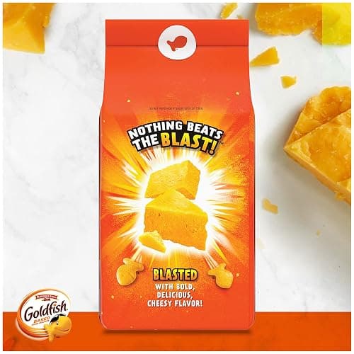 Goldfish Crackers, Flavor Blasted Xtra Cheddar Crackers, Family Size, 10 Oz Bag thumbnail 8
