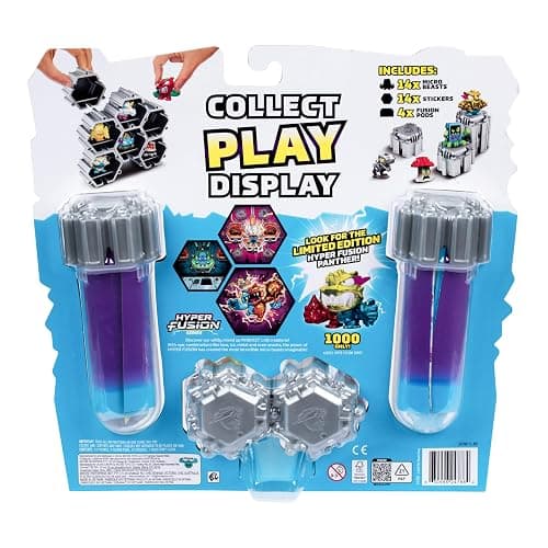 MrBeast Lab Swarms Series 3, Hyper Fusion Series, 14 Pack Collectible Micro Beasts, 14 Collectible Stickers & 4 Fusion Caps to Build Out Your Own MrBeast Lab - Milk Bones thumbnail 7