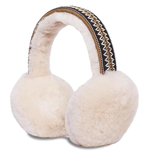 UGG Tasman Sheepskin Earmuffs for Women, Soft Genuine Shearling Ear Warmers thumbnail 3