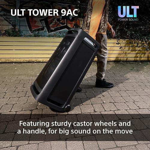Sony ULT TOWER 9AC - Ultimate Bluetooth Party Speaker, Mains Powered, 2 x ULT POWER SOUND modes, X-Balanced Speaker, 360 Lighting & Sound, Karaoke Inputs - Black thumbnail 6