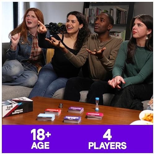 Spin Master Games, Tell Me Without Telling Me, 2025 Edition with New Cards, The Viral Adult Party Game for Friendsgiving, Adult Card Game, 4+ Players, for Ages 18 & Up thumbnail 2