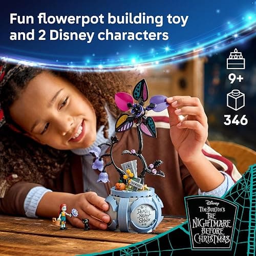 LEGO Disney Sally's Flowerpot Building Toy - The Nightmare Before Christmas Set for Girls & Boys, Ages 9+ - Kids Room and Desk Decor - Gift for Birthdays - 43288 thumbnail 3