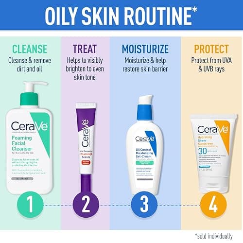 CeraVe Foaming Facial Cleanser, Daily Face Wash for Oily Skin, Hyaluronic Acid + Ceramides + Niacinamide, Fragrance Free & Paraben Free, Non-Drying Oil Control Face Wash, 19 Fluid Ounce thumbnail 6