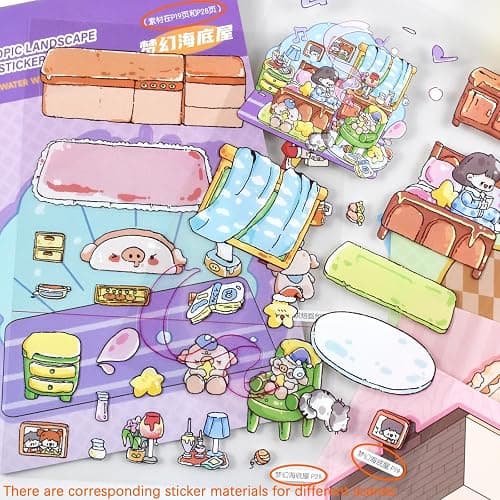 20 Sets DIY 3D Sticker Scene Collection Book thumbnail 7