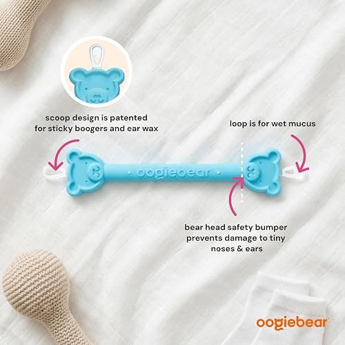 oogiebear Baby Nose & Ear Picker, Safe Booger Remover Tool, 1 Piece, Blue | Safe Dual-Ended Nose Cleaner & Ear Wax Remover for Newborns, Infants & Toddlers, BPA-Free, Patented, Baby Registy Essential thumbnail 5