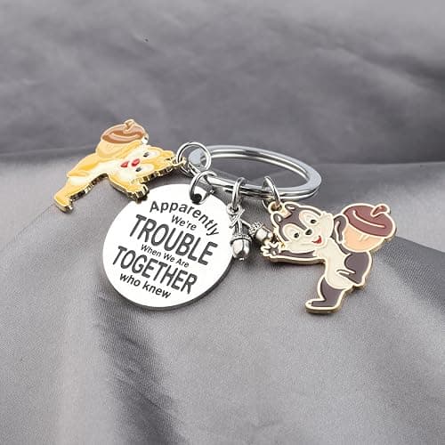 KUIYAI Cartoon Merchandise Chip Dale Squirrel Lovers Gift Apparently We're Trouble When We Are Together - Apparentlydalechipk thumbnail 3