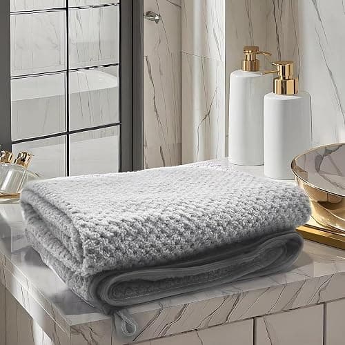 1 Pack Bath Towel Large,27 x 54 Inches,Microfiber Soft Highly Absorbent Lightweight and Quick Drying Shower Towels for Body, Sport,Beach,Bathroom,Gray - Image 1