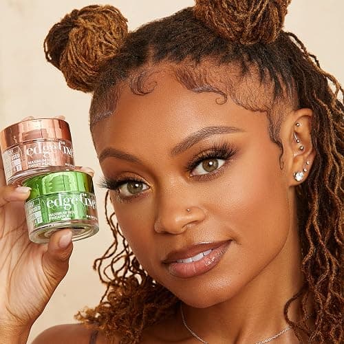 KISS Colors & Care Maximum Hold Edge Fixer, 24 Hour Scented Styling Hair Gel with Biotin, Non-Greasy, Long-Lasting Moisture & Shine for All Hair Types, 30 mL (1.01 US fl. oz.), Sweet Peach thumbnail 3