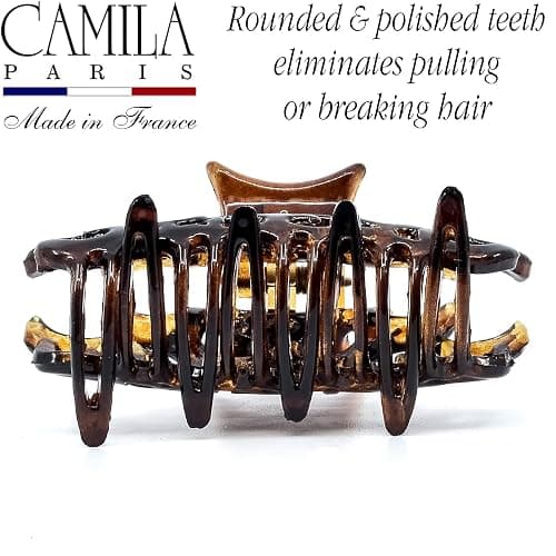 Camila Paris NV105 French Hair Clip for Women, Girls Hair Claw Clips Jaw Fashion Durable and Styling Hair Accessories for Women, Strong Hold No Slip Grip, Made in France thumbnail 5