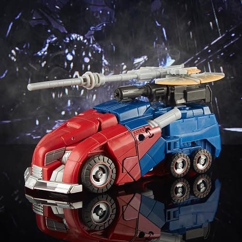 Transformers Toys Studio Series Voyager Class 03 Gamer Edition Optimus Prime Toy, 6.5-inch, Action Figure for Boys and Girls Ages 8 and Up | Transformers Studio Series 7 Inch Action Figure Voyager Class (2023 Wave 1) - Optimus Prime Reissue thumbnail 4
