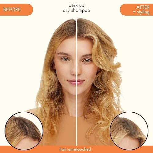 amika perk up talc-free dry shampoo | refreshes roots with a voluminous ‘oomph’ between washes, no white residue, absorbs oil + reduces odor, for all hair types thumbnail 6