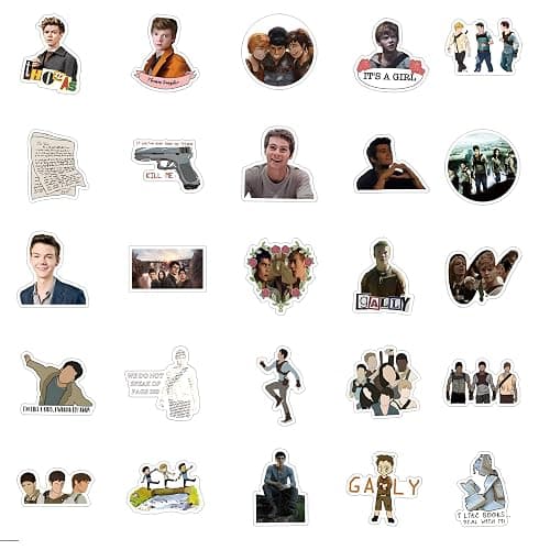 62pcs The Maze Runner Stickers Classic Movies Sticker for Children, Girls, Boys, Teenagers, Adult Water Bottles, Laptops, Suitcases, Birthday Toy Decoration, Kids Holiday Party thumbnail 5