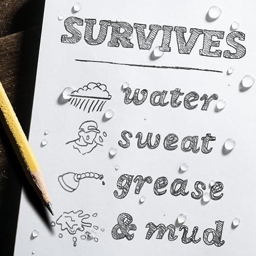 Rite in the Rain Weatherproof Hard Cover Notebook, 4.75" x 7.5", Yellow Cover, Geological Pattern (No. 540F) thumbnail 3