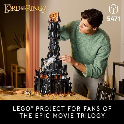 LEGO Icons Lord of The Rings Barad-dûr Building Set for Adults - Lord of The Rings Collectible for Fans - Includes 6 Minifigures - Gift for Men and Women - 10333 thumbnail 2