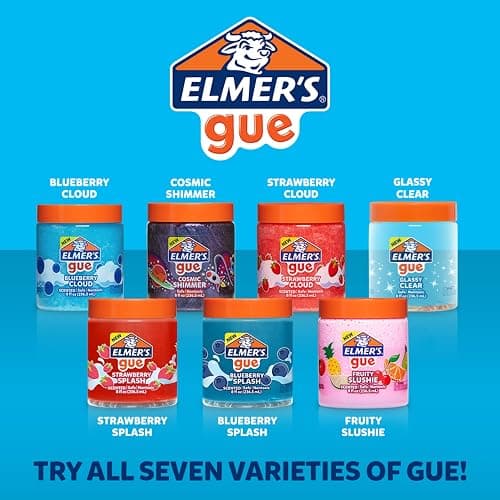 Elmer's Gue Pre Made Slime, Glassy Clear Slime, Great for Mixing in Add-ins, 2 Count thumbnail 6