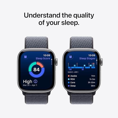 Apple Watch Series 11 [GPS 42mm] Smartwatch with Jet Black Aluminum Case with Black Sport Band - S/M. Sleep Score, Fitness Tracker, Health Monitoring, Always-On Display, Water Resistant thumbnail 3