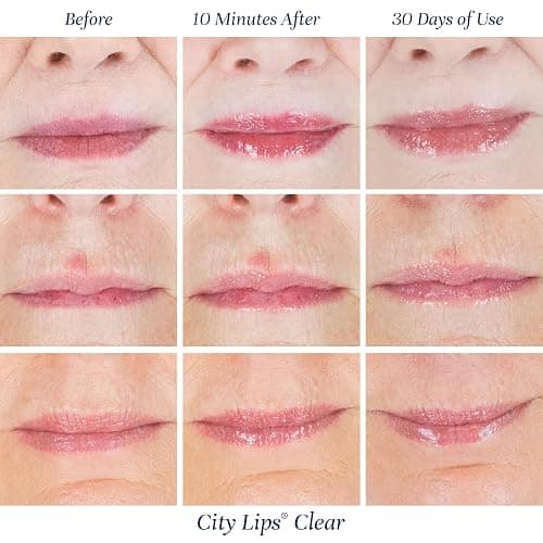 City Beauty City Lips Clear - Plumping Lip Gloss - Hydrate & Volumize - High Shine Lip Plumper - Hyaluronic Acid & Peptides Visibly Smooth Lip Wrinkles - Cruelty-Free thumbnail 6