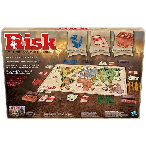 Risk Board Game, Strategy Games for 2-5 Players, Strategy Board Games for Teens, Adults, and Family, War Games, Ages 10 and Up thumbnail 3