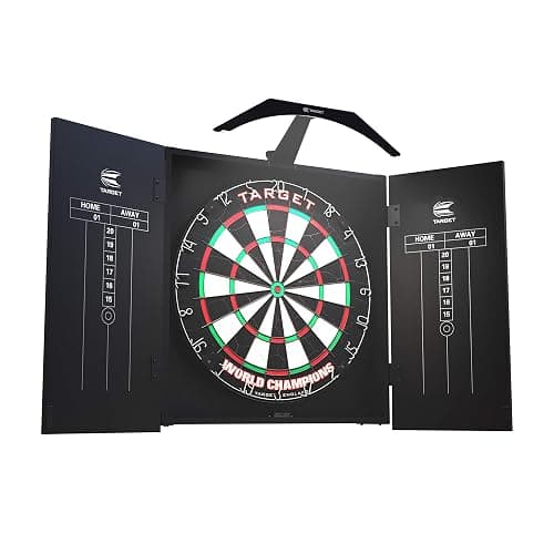 Target Darts Arc Dartboard Lighting System Home Cabinet Set - Includes World Champions Dartboard and 2 Sets of Darts, Black thumbnail 6